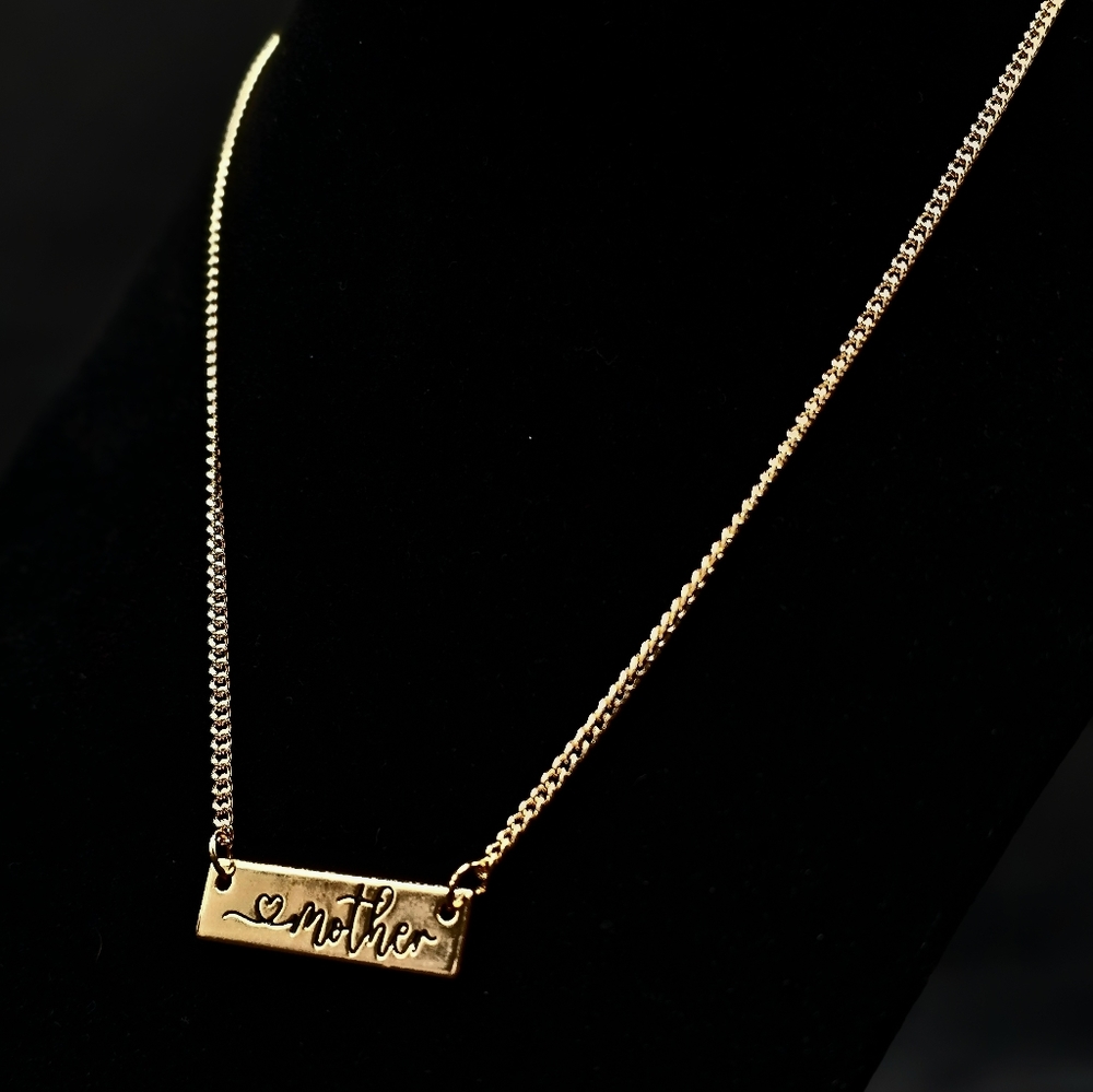 Joy Of Motherhood Gold Necklace Matching Earring Set - Paparazzi Accessories